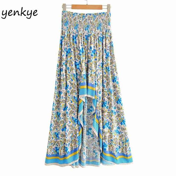 holiday summer boho skirt women asymmetric long maxi saia fashion female elastic high waist casual beach 210514, Black
holiday summer boho skirt women asymmetric long maxi saia fashion female elastic high waist casual beach 210514, Black