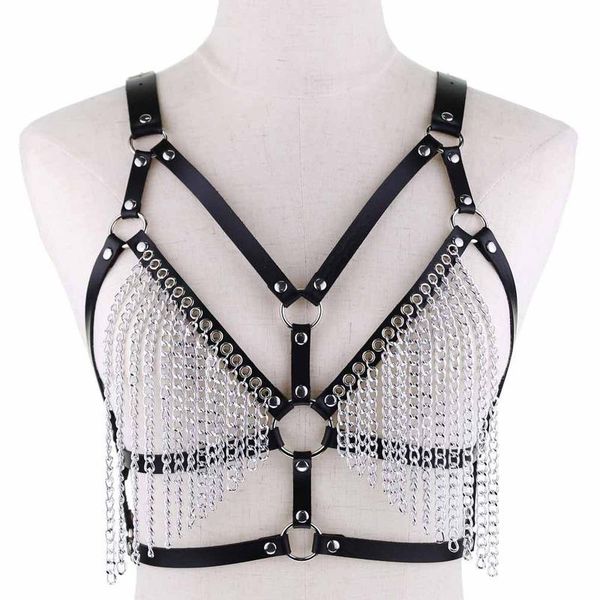 belts leather chain harness body bra chest goth punk necklace women summer festival fashion cage bondage jewelry, Black;brown
belts leather chain harness body bra chest goth punk necklace women summer festival fashion cage bondage jewelry, Black;brown