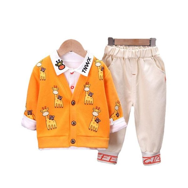 clothing sets boy's autumn suit korean cartoon casual baby spring and three-piece children's, White
clothing sets boy's autumn suit korean cartoon casual baby spring and three-piece children's, White