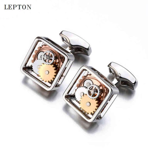 s square steampunk for mens lepton watch mechanism gear cufflinks fashion men groom wedding cufflink, Silver
s square steampunk for mens lepton watch mechanism gear cufflinks fashion men groom wedding cufflink, Silver