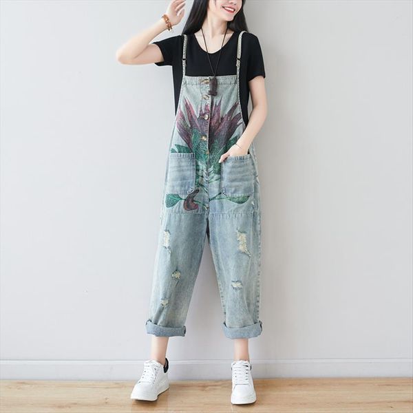 loose ripped scratched denim women rompers overalls holes bleached vintage, Black;white 
loose ripped scratched denim women rompers overalls holes bleached vintage, Black;white