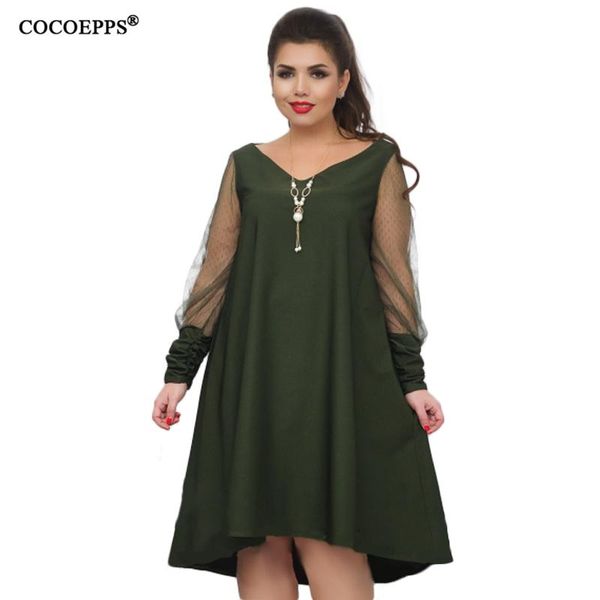 casual dresses spring loose women dress 2021 big size vestido 6xl plus mesh gauze perspective v neck party female, Black;gray
casual dresses spring loose women dress 2021 big size vestido 6xl plus mesh gauze perspective v neck party female, Black;gray