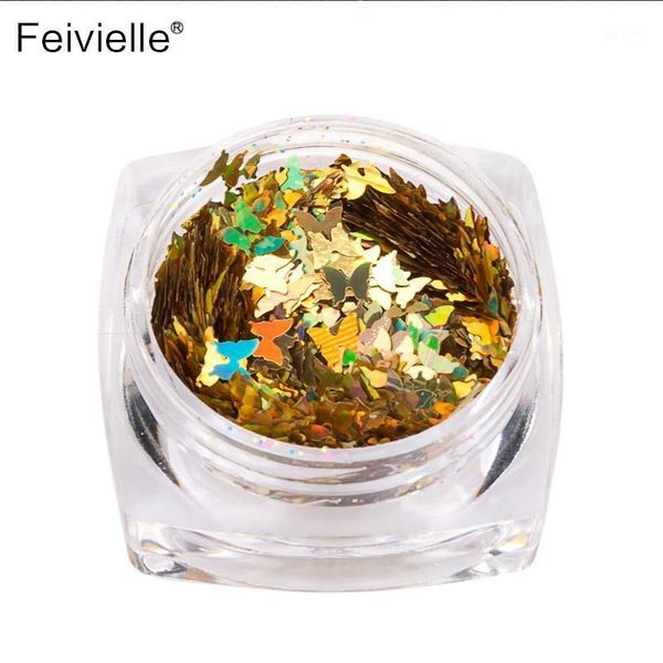 feivielle 1 box 2g gold silver colorful butterfly nail flakies glitter sequins sparkle paillette shine art decoration1, Silver;gold
feivielle 1 box 2g gold silver colorful butterfly nail flakies glitter sequins sparkle paillette shine art decoration1, Silver;gold