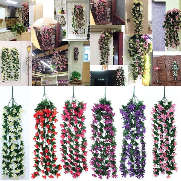 decorative flowers & wreaths 1 bunch lily hanging garland vine greenery home garden wedding decor for livingroom decoration
decorative flowers & wreaths 1 bunch lily hanging garland vine greenery home garden wedding decor for livingroom decoration