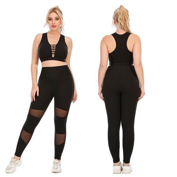 yoga outfit large size mesh gym leggings set women sportwear black back pocket sport for woman fitness suit active wear 2021
yoga outfit large size mesh gym leggings set women sportwear black back pocket sport for woman fitness suit active wear 2021