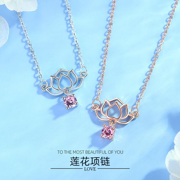 jewelry highly quality women party wedding lovers gifts925 lotus sterling silver necklace women's clavicle with diamond pendant
jewelry highly quality women party wedding lovers gifts925 lotus sterling silver necklace women's clavicle with diamond pendant
