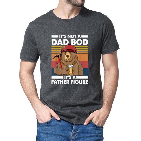 men's t-shirts it's not a dad bod father figure fathers day gifts bear beer drinking classic 100% cotton t-shirt tee, White;black
men's t-shirts it's not a dad bod father figure fathers day gifts bear beer drinking classic 100% cotton t-shirt tee, White;black