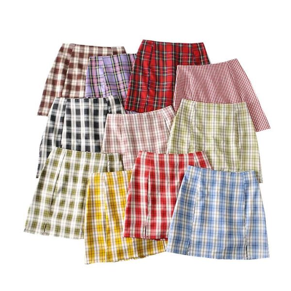 summer skirts womens high waisted woman plaid vintage skirt elegant kawaii korean mini, Black
summer skirts womens high waisted woman plaid vintage skirt elegant kawaii korean mini, Black