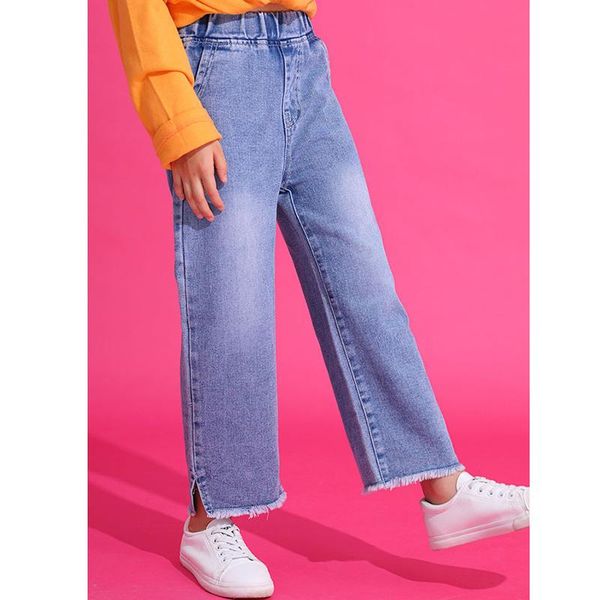 fashion autumn girls jeans loose style pants for girl 3-10 years old kids wide leg children clothes, Blue
fashion autumn girls jeans loose style pants for girl 3-10 years old kids wide leg children clothes, Blue