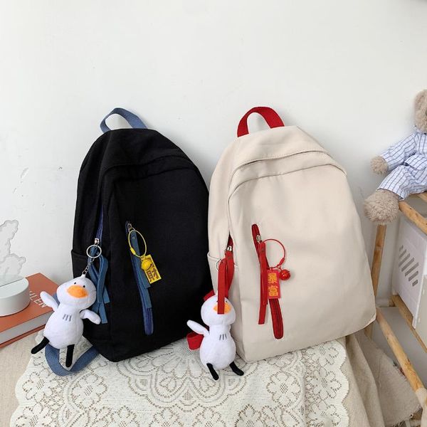 backpack woman schoolbag for teenage girls boys luxury pendant solid color backpacks female fashion bag student lady book pack
backpack woman schoolbag for teenage girls boys luxury pendant solid color backpacks female fashion bag student lady book pack