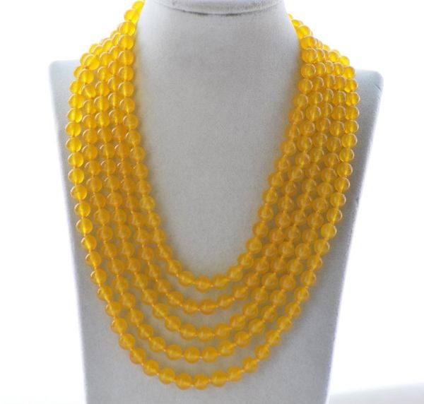 chokers mct·star z10733 long 50"-100" 8mm round yellow jade bead necklace, Golden;silver
chokers mct·star z10733 long 50"-100" 8mm round yellow jade bead necklace, Golden;silver