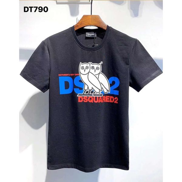 2021 owl short sleeve t-shirt men's and women's d2 cartoon double bird print spring summer crew neck fashion trend, White;black
2021 owl short sleeve t-shirt men's and women's d2 cartoon double bird print spring summer crew neck fashion trend, White;black
