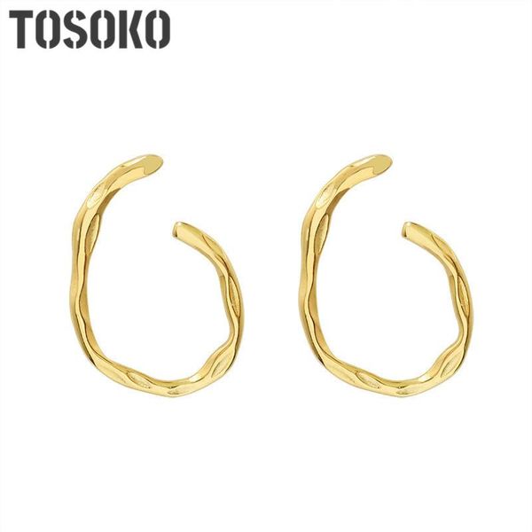 hoop & huggie stainless steel jewelry wavy geometric earrings fashion women's bsf319, Golden;silver
hoop & huggie stainless steel jewelry wavy geometric earrings fashion women's bsf319, Golden;silver