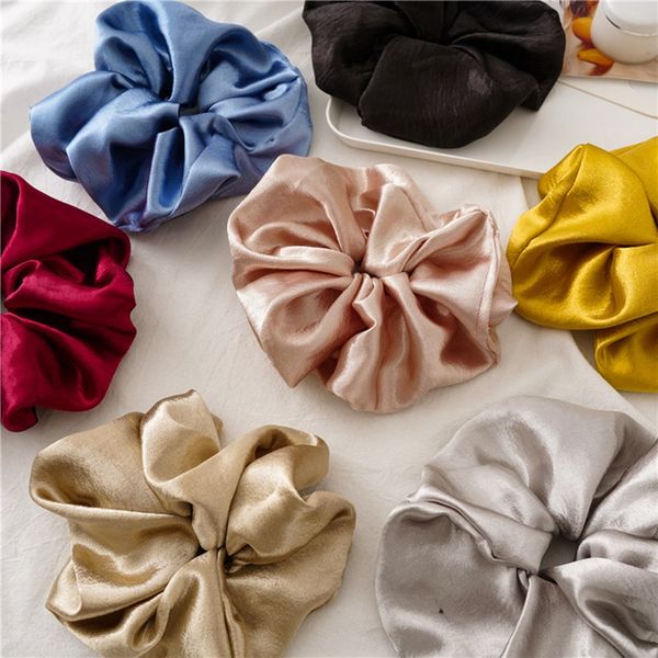 oversized scrunchies big rubber hair ties elastic hairbands girls ponytail holder smooth satin scrunchie women hair accessories, Slivery;white
oversized scrunchies big rubber hair ties elastic hairbands girls ponytail holder smooth satin scrunchie women hair accessories, Slivery;white