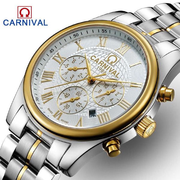 wristwatches carnival brand military watch fashion luxury waterproof week date automatic mechanical watches for men clock relogio masculino, Slivery;brown
wristwatches carnival brand military watch fashion luxury waterproof week date automatic mechanical watches for men clock relogio masculino, Slivery;brown