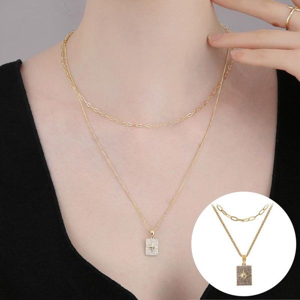pendant necklaces double-layered star necklace for women 2021 jewelry fashion stacking simple and atmospheric clavicle chain accessories sy3, Silver
pendant necklaces double-layered star necklace for women 2021 jewelry fashion stacking simple and atmospheric clavicle chain accessories sy3, Silver