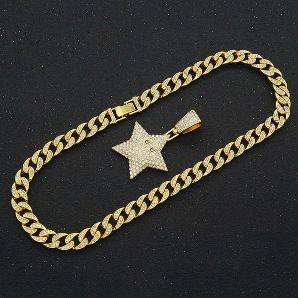 pendant necklaces 6pcs hip hop three-dimensional five-pointed star necklace miami cuban chain jewelry bling hiphop jewellery friend gift, Silver
pendant necklaces 6pcs hip hop three-dimensional five-pointed star necklace miami cuban chain jewelry bling hiphop jewellery friend gift, Silver