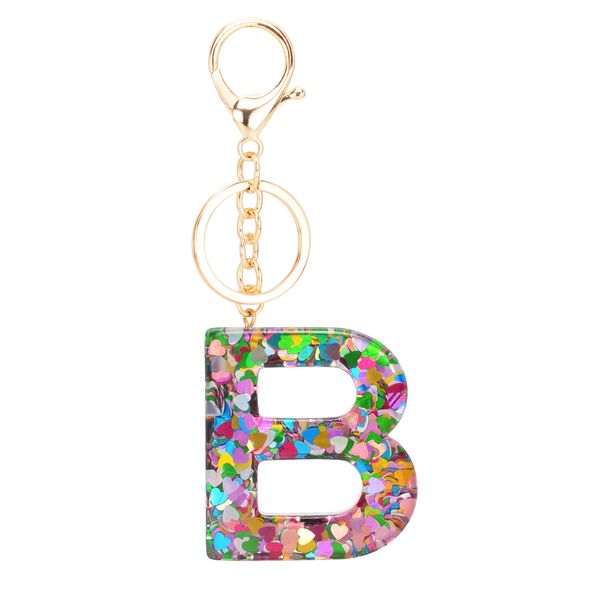 2022 new colorful english letters alphabet key chain love heart sequins resin keyrings handbag hanging decoration accessories, Silver
2022 new colorful english letters alphabet key chain love heart sequins resin keyrings handbag hanging decoration accessories, Silver
