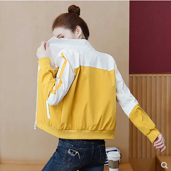 women's jackets 2021 summer and autumn all-match zipper loose stand collar jacket letter casual short top, Black;brown
women's jackets 2021 summer and autumn all-match zipper loose stand collar jacket letter casual short top, Black;brown