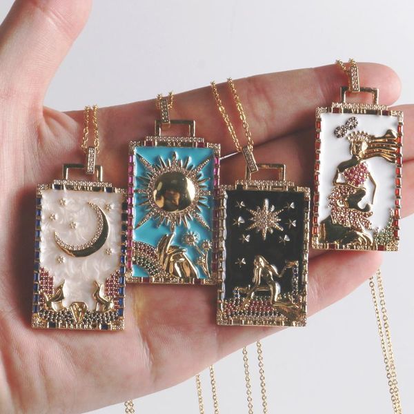 pendant necklaces punk tarot mythology moon star sun necklace for women copper zirconia religious belief hip hop, Silver
pendant necklaces punk tarot mythology moon star sun necklace for women copper zirconia religious belief hip hop, Silver