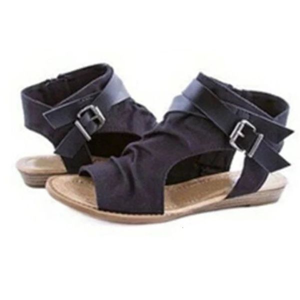 sandals women gladiator peep toe buckle zipper design roman flat summer beach ladies shoes big size 35-43 4zn6, Black
sandals women gladiator peep toe buckle zipper design roman flat summer beach ladies shoes big size 35-43 4zn6, Black