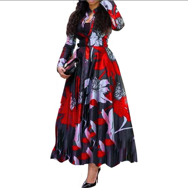 casual dresses vintage floral print ball gown maxi women autumn plus size long sleeve slim party dress vestidos 4xl, Black;gray
casual dresses vintage floral print ball gown maxi women autumn plus size long sleeve slim party dress vestidos 4xl, Black;gray