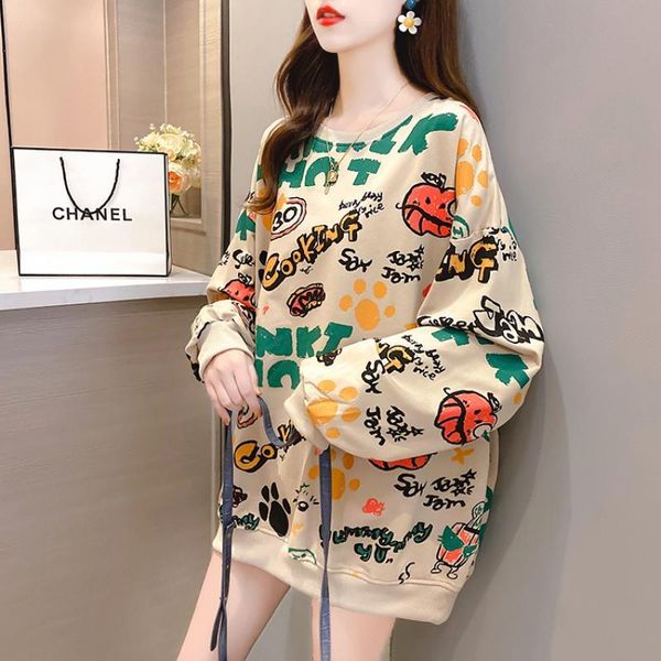 women's hoodies & sweatshirts korean oversized print sweatshirt kawaii for women clothes round neck female autumn pullovers full sleeve, Black
women's hoodies & sweatshirts korean oversized print sweatshirt kawaii for women clothes round neck female autumn pullovers full sleeve, Black