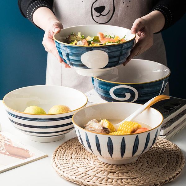 bowls 8 inch japanese style ceramic soup noodle bowl dessert fruit salad mixing rice with spoon household tableware set
bowls 8 inch japanese style ceramic soup noodle bowl dessert fruit salad mixing rice with spoon household tableware set