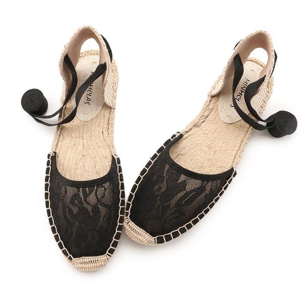 fisherman handmade lace cross-strap sandals women sewing embroidery flower flats sandalias weaving wear resistance sandalen, Black
fisherman handmade lace cross-strap sandals women sewing embroidery flower flats sandalias weaving wear resistance sandalen, Black