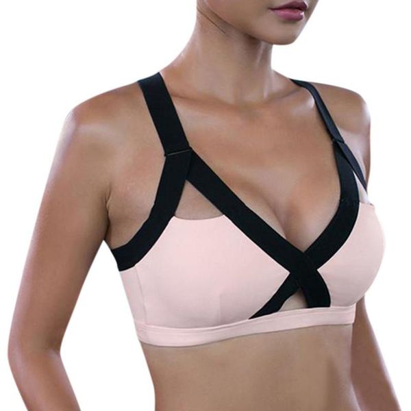 bras women cross strapes sport bra casual concise solid color sports underwear female, Red;black
bras women cross strapes sport bra casual concise solid color sports underwear female, Red;black