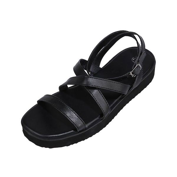 sandals summer big size fashion platform shoes women buckle strap roman style one-line flat, Black
sandals summer big size fashion platform shoes women buckle strap roman style one-line flat, Black