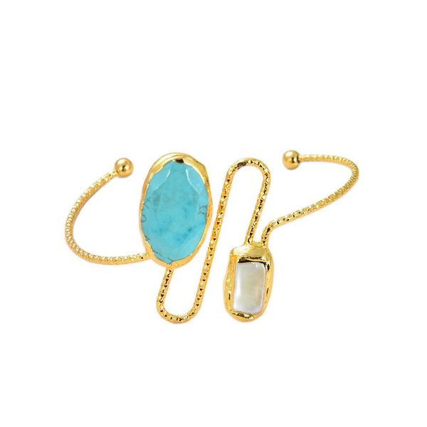 guaiguai jewelry natural cultured white biwa pearl blue turquoises rough yellow gold color plated bangle bracelet handmade for women real la, Black
guaiguai jewelry natural cultured white biwa pearl blue turquoises rough yellow gold color plated bangle bracelet handmade for women real la, Black