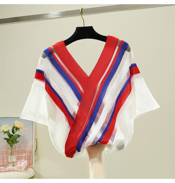women's sweaters baharcelin women girl summer batwing sleeve pullover v neck knitted cute sweet striped knitwear top, White;black
women's sweaters baharcelin women girl summer batwing sleeve pullover v neck knitted cute sweet striped knitwear top, White;black
