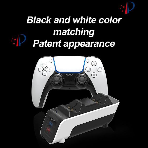 suitable for ps5 gamepad charger fast charging dual dock base controller accessories game controllers & joysticks
suitable for ps5 gamepad charger fast charging dual dock base controller accessories game controllers & joysticks