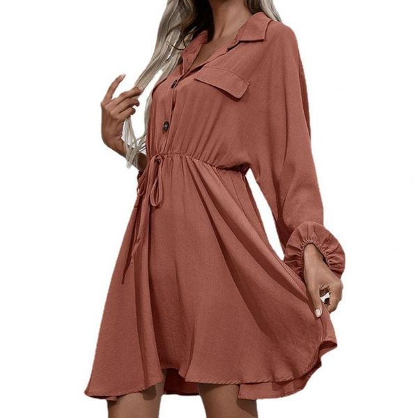 casual dresses a line mini dress women waist tight lace up female clothing decor pockets turn-down collar long sleeve autumn, Black;gray
casual dresses a line mini dress women waist tight lace up female clothing decor pockets turn-down collar long sleeve autumn, Black;gray