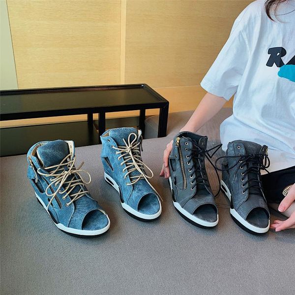 sandals 2021 autumn women peep toe cross tied lace up denim wedge heeled blue/black gladiator arrivals fashion pumps
sandals 2021 autumn women peep toe cross tied lace up denim wedge heeled blue/black gladiator arrivals fashion pumps