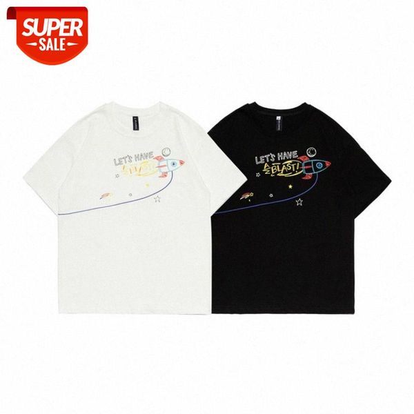 mansclot space series printed round neck short sleeve t-shirt men's half #fx6x, White;black
mansclot space series printed round neck short sleeve t-shirt men's half #fx6x, White;black