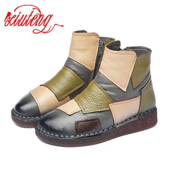 xiuteng women's winter boots genuine leather female shoe on flat sole botas mujer 210911, Black
xiuteng women's winter boots genuine leather female shoe on flat sole botas mujer 210911, Black