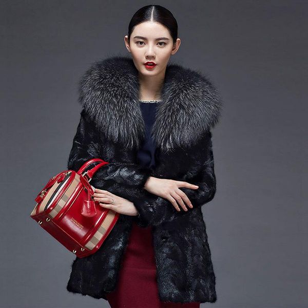 women's fur & faux trodeam 2021 fashion fall&winter warm coats mink-like coat mid-length fur-like raccoon collars, Black
women's fur & faux trodeam 2021 fashion fall&winter warm coats mink-like coat mid-length fur-like raccoon collars, Black