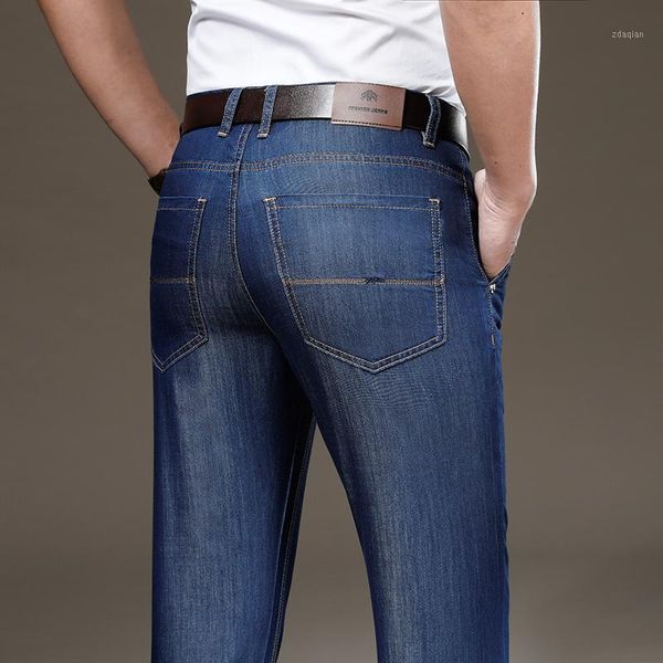 men's jeans business loose straight-leg 2021 summer modal ultra-thin breathable trousers male brand denim pants, Blue
men's jeans business loose straight-leg 2021 summer modal ultra-thin breathable trousers male brand denim pants, Blue