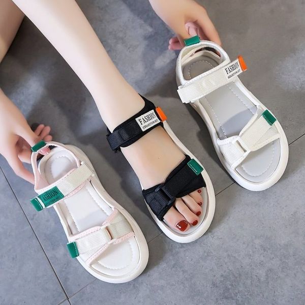 summer new fashion womens sandals soft soles antislip beach shoes outdoor lightweight casual flat slippers chanclas de mujer, Black
summer new fashion womens sandals soft soles antislip beach shoes outdoor lightweight casual flat slippers chanclas de mujer, Black