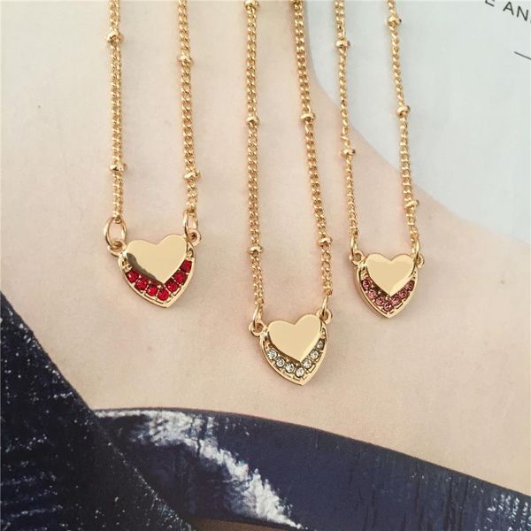 pendant necklaces for women love heart crytal necklace chain charm geometric jewelry, Silver
pendant necklaces for women love heart crytal necklace chain charm geometric jewelry, Silver