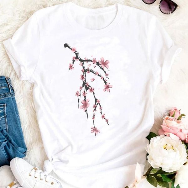 women's t-shirt women summer flower aesthetic cute 2021 clothing cartoon sweet tshirts fashion clothes stylish t lady print tee, White
women's t-shirt women summer flower aesthetic cute 2021 clothing cartoon sweet tshirts fashion clothes stylish t lady print tee, White