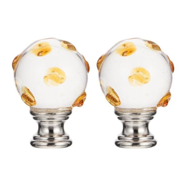 wall lamp 2pcs household lampshade finial self installation shade knob adorn yellow
wall lamp 2pcs household lampshade finial self installation shade knob adorn yellow