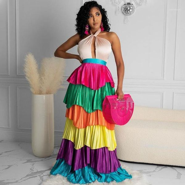 casual dresses rainbow cascading ruffles summer maxi for women elegant off shoulder backless beach vacation long party dress ball gown, Black;gray
casual dresses rainbow cascading ruffles summer maxi for women elegant off shoulder backless beach vacation long party dress ball gown, Black;gray