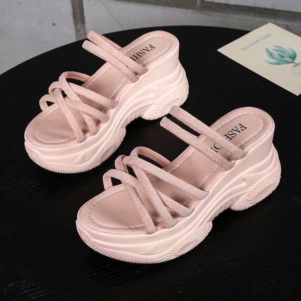 casual women slippers platform wedges heels super high comfortable summer non-slip slip on sneakers sandals, Black
casual women slippers platform wedges heels super high comfortable summer non-slip slip on sneakers sandals, Black
