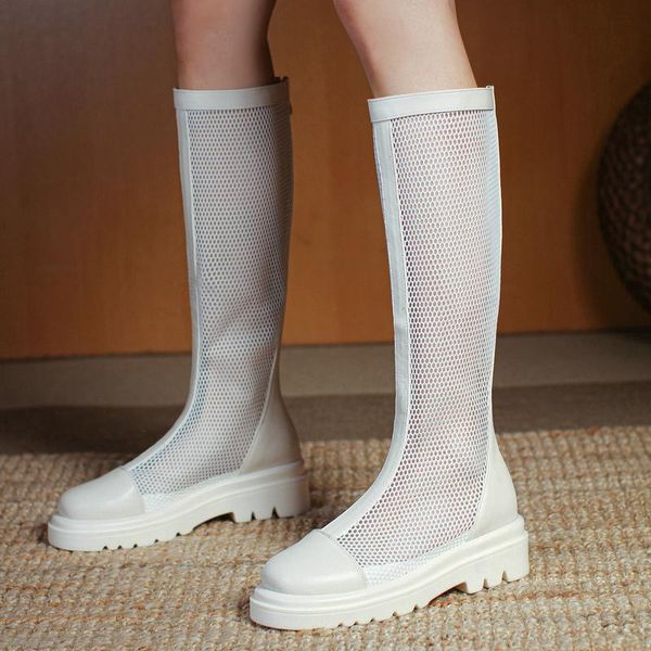 boots 2021 platform height increasing summer women knee high mesh back zipper shoes black white plus size 34-43
boots 2021 platform height increasing summer women knee high mesh back zipper shoes black white plus size 34-43