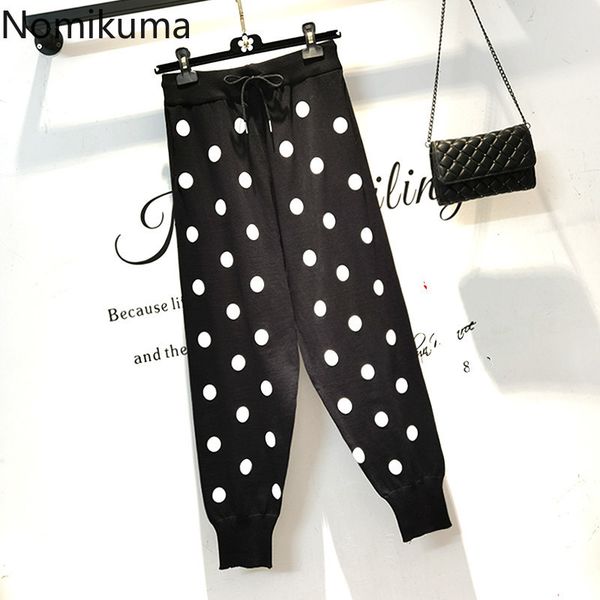 nomikuma korean dot knitted harem pants lace up stretch high waist long women trousers causal autumn new pants femme 6c314 210427, Black;white
nomikuma korean dot knitted harem pants lace up stretch high waist long women trousers causal autumn new pants femme 6c314 210427, Black;white