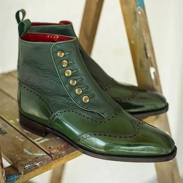 dress shoes men's leather boots of elegant plutonium sculpted button classic ankle men's casual winter combat kr106 he7r, Black
dress shoes men's leather boots of elegant plutonium sculpted button classic ankle men's casual winter combat kr106 he7r, Black