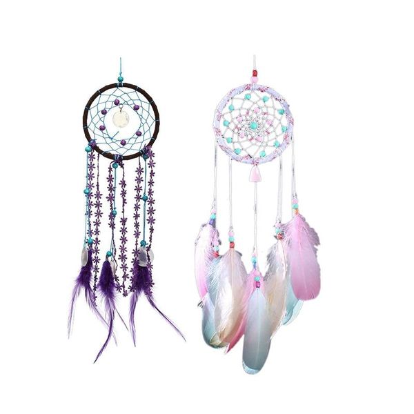 decorative objects & figurines 2pcs dream catcher campanula with feather fashion car wall hanging decoration ornament crafts purple color
decorative objects & figurines 2pcs dream catcher campanula with feather fashion car wall hanging decoration ornament crafts purple color